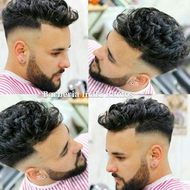 Barbería Iñaki Ramos corte de cabello desde varios ángulos